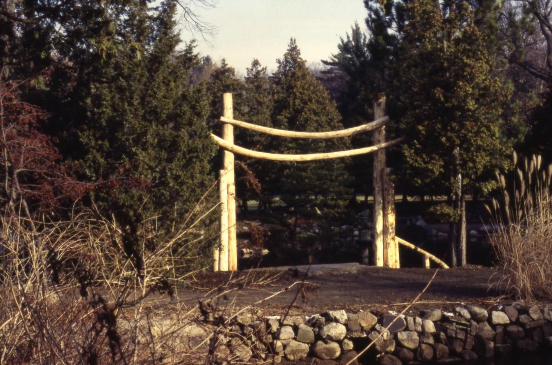Tori Gate in Japanese Garden, 1995 Tori Gate in Japanese Garden, 1995