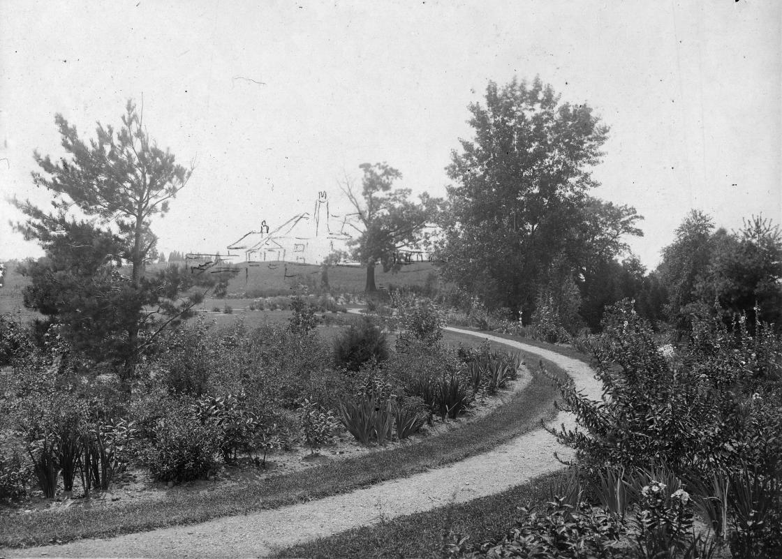 Cranbrook House--drawing by George Booth Cranbrook House