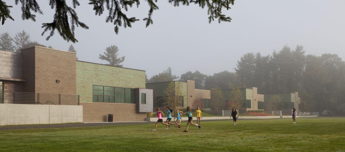 East Elevation from the Athletic Field Cranbrook Girls Middle School